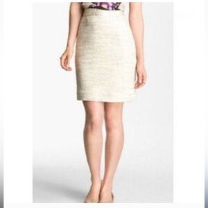 Kate Spade Tweed Judy Pencil Skirt - shimmer with gold tones